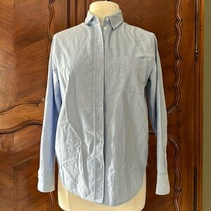 Everlane Blue Cotton Oxford Shirt Size 4